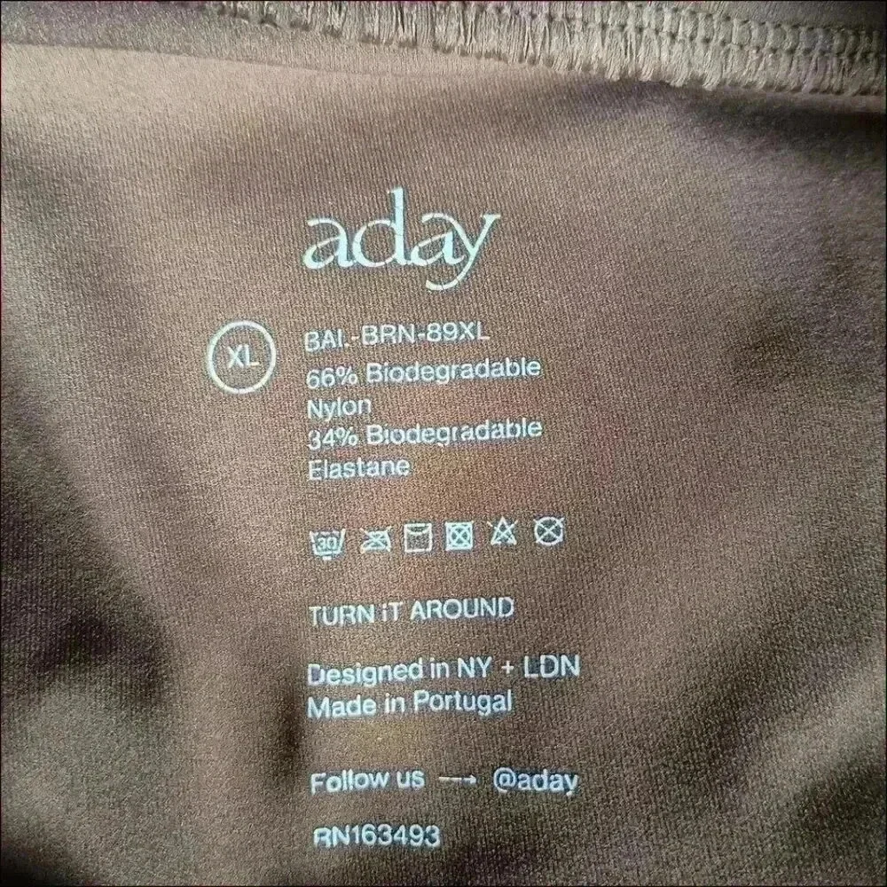 Aday Turn It Up Pants Camel Brown Tapered High Rise Stretch Trousers Women's XL